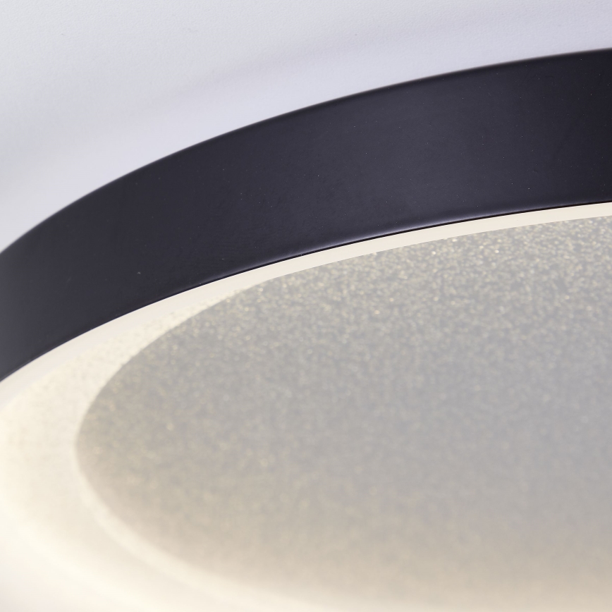 Brilliant - LED Ceiling light QUITO LED/24W/230V 3000K d. 33 cm black