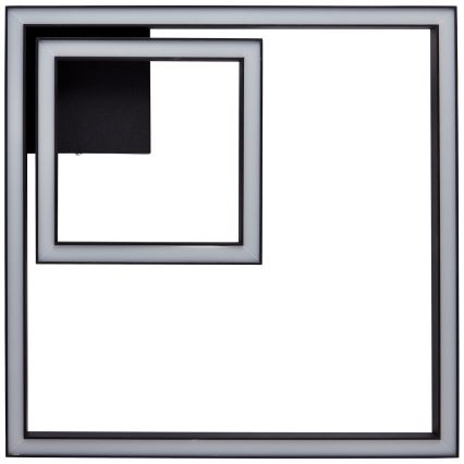 Brilliant - LED Ceiling light QUON LED/24W/230V 3000K 40x40 cm black