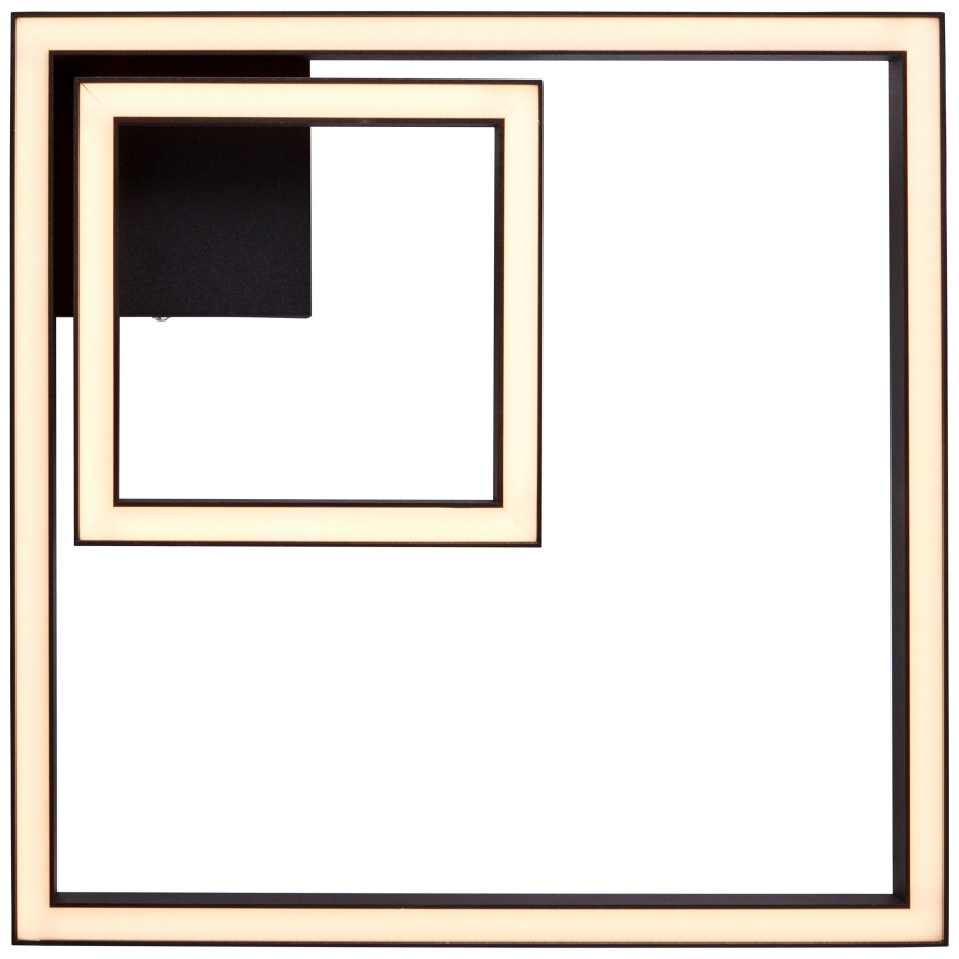 Brilliant - LED Ceiling light QUON LED/24W/230V 3000K 40x40 cm black