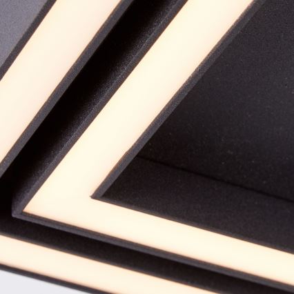 Brilliant - LED Ceiling light QUON LED/24W/230V 3000K 40x40 cm black