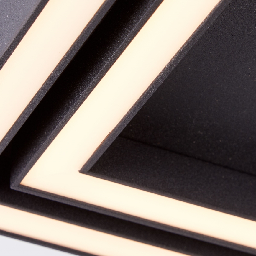 Brilliant - LED Ceiling light QUON LED/24W/230V 3000K 40x40 cm black
