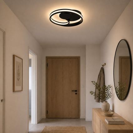 Brilliant - REVOLA LED Ceiling Light LED/33W/230V, 3000/4000/6500K, Ø 40 cm, Black