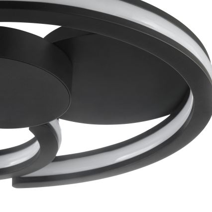 Brilliant - REVOLA LED Ceiling Light LED/33W/230V, 3000/4000/6500K, Ø 40 cm, Black