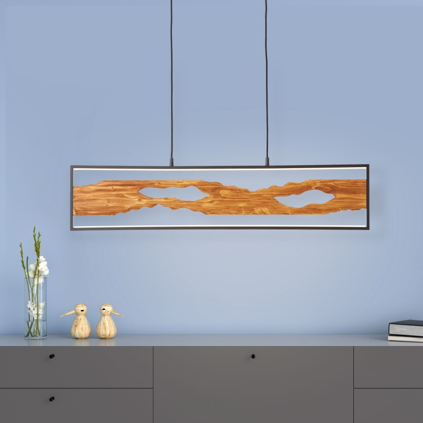 Brilliant - LED Chandelier on a string CHAUMONT LED/20W/230V pine