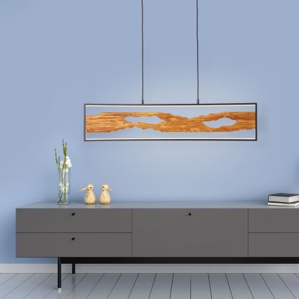 Brilliant - LED Chandelier on a string CHAUMONT LED/20W/230V pine