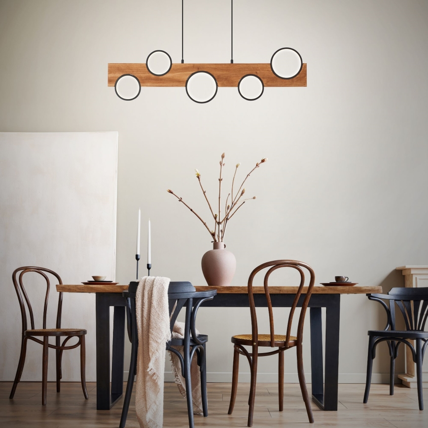 Brilliant - LED Chandelier on a string CHEESY LED/34W/230V pine