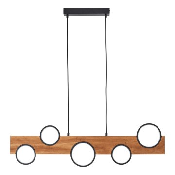 Brilliant - LED Chandelier on a string CHEESY LED/34W/230V pine - FSC certified