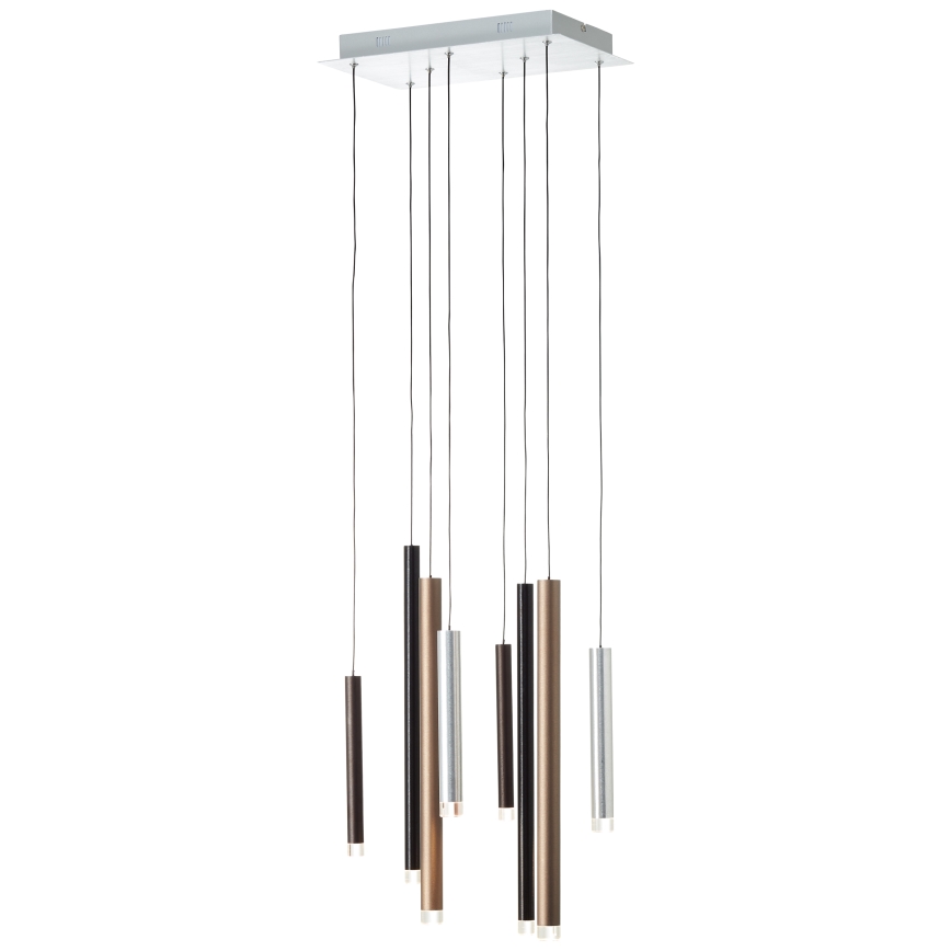 Brilliant - CEMBALO Dimmable LED cable-suspended pendant LED/32W/230V matte chrome/black/brown
