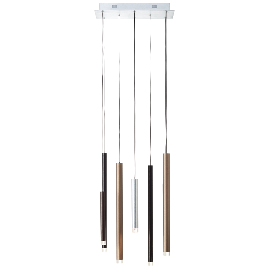 Brilliant - CEMBALO Dimmable LED cable-suspended pendant LED/32W/230V matte chrome/black/brown