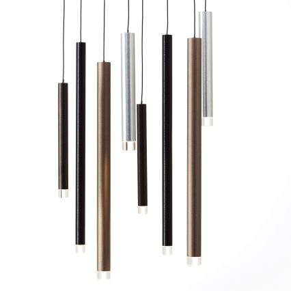 Brilliant - CEMBALO Dimmable LED cable-suspended pendant LED/32W/230V matte chrome/black/brown