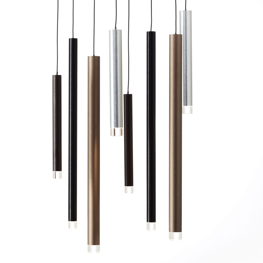 Brilliant - CEMBALO Dimmable LED cable-suspended pendant LED/32W/230V matte chrome/black/brown