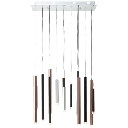 Brilliant - CEMBALO Dimmable LED Cable Pendant Light LED/60W/230V matte chrome/black/brown