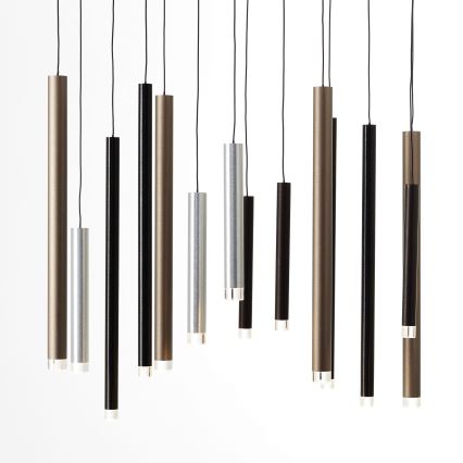 Brilliant - CEMBALO Dimmable LED Cable Pendant Light LED/60W/230V matte chrome/black/brown