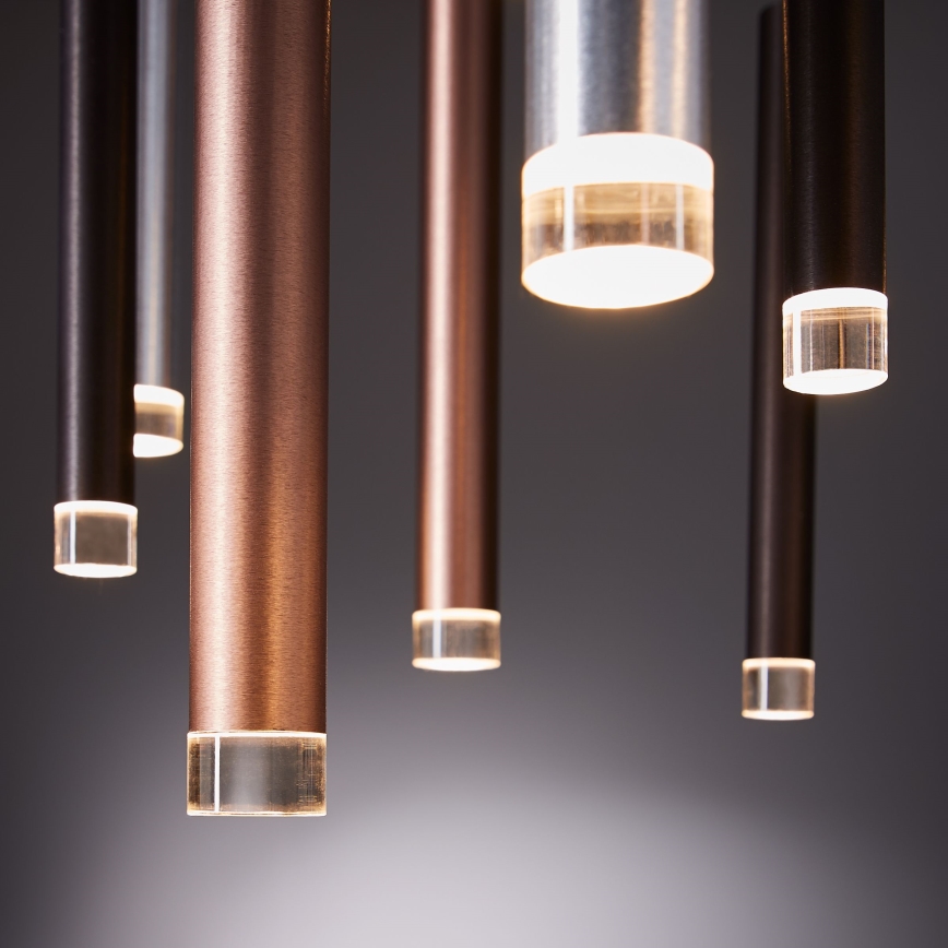 Brilliant - CEMBALO Dimmable LED Cable Pendant LED/70W/230V matte chrome/black/brown