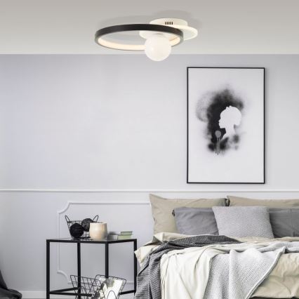 Brilliant - LED Dimmable ceiling light ATLANTA LED/24W/230V black/white