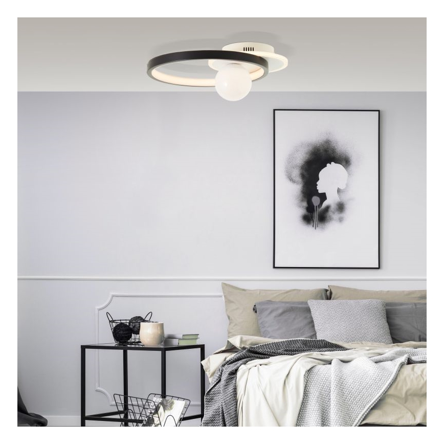 Brilliant - LED Dimmable ceiling light ATLANTA LED/24W/230V black/white