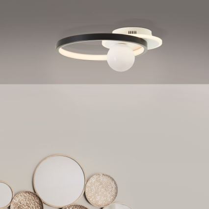 Brilliant - LED Dimmable ceiling light ATLANTA LED/24W/230V black/white