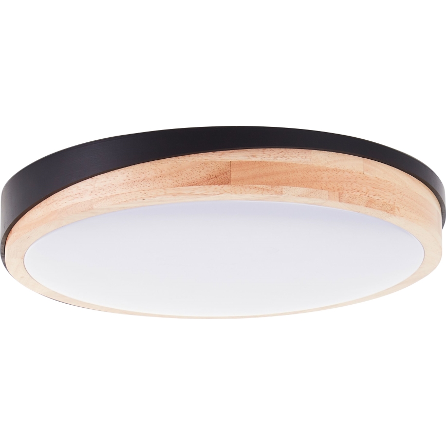 Brilliant - LED Dimmable ceiling light BAARLO LED/24W/230V d. 35 cm black/rubber fig - FSC certified