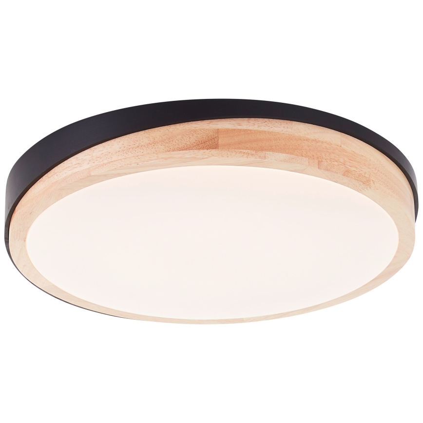 Brilliant - LED Dimmable ceiling light BAARLO LED/24W/230V d. 35 cm black/rubber fig - FSC certified