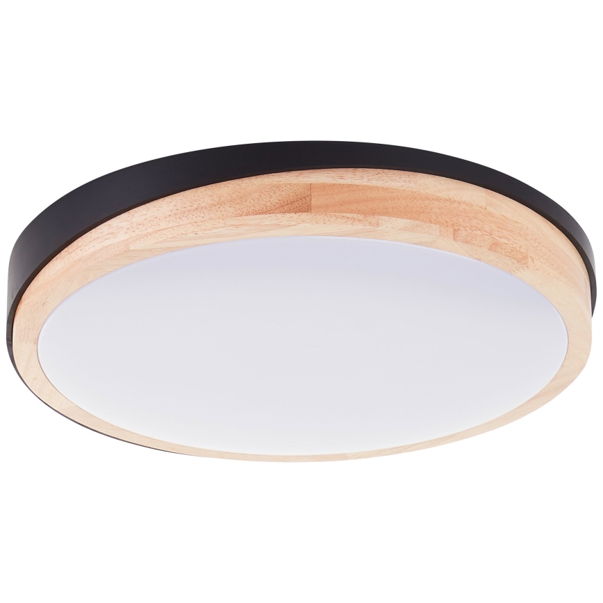 Brilliant - LED Dimmable ceiling light BAARLO LED/24W/230V d. 35 cm black/rubber fig - FSC certified