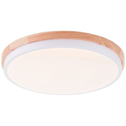 Brilliant - LED Dimmable ceiling light BAARLO LED/24W/230V d. 35 cm white/rubber fig - FSC certified