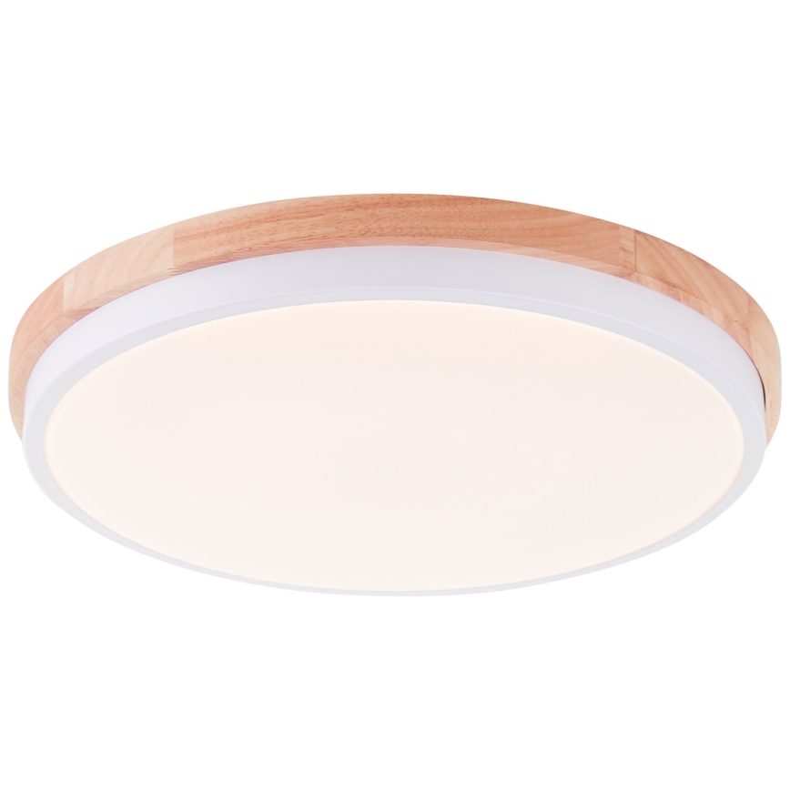 Brilliant - LED Dimmable ceiling light BAARLO LED/24W/230V d. 35 cm white/rubber fig - FSC certified