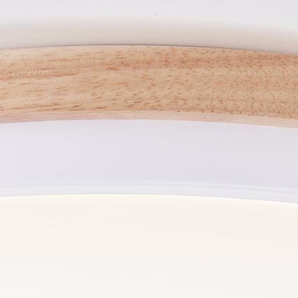Brilliant - LED Dimmable ceiling light BAARLO LED/24W/230V d. 35 cm white/rubber fig - FSC certified
