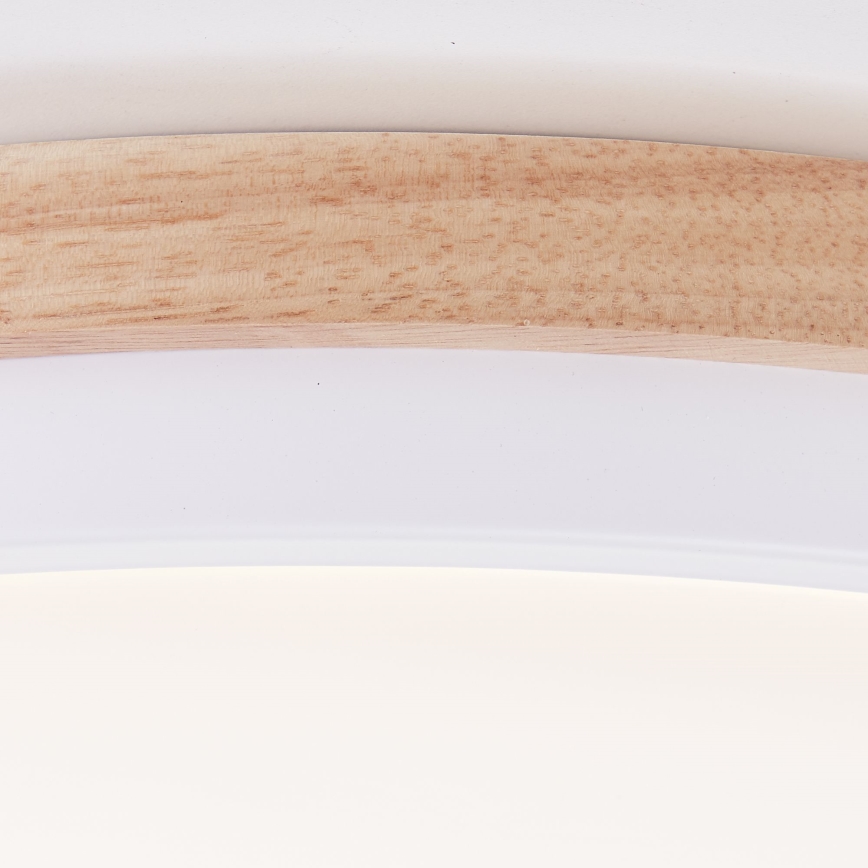 Brilliant - LED Dimmable ceiling light BAARLO LED/24W/230V d. 35 cm white/rubber fig - FSC certified