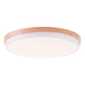 Brilliant - LED Dimmable ceiling light BAARLO LED/24W/230V d. 35 cm white/rubber fig - FSC certified