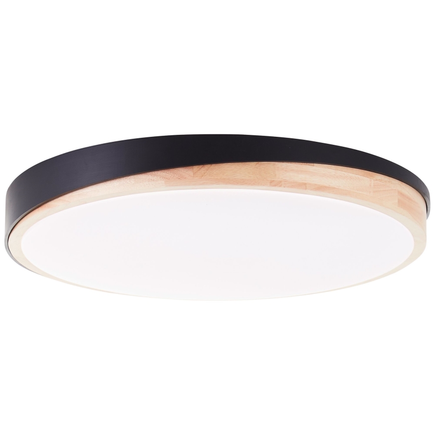 Brilliant - LED Dimmable ceiling light BAARLO LED/36W/230V 3000-6500K d. 50 cm black/rubber fig + remote control - FSC certified