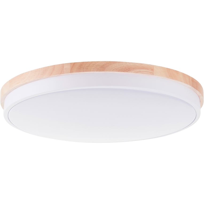 Brilliant - LED Dimmable ceiling light BAARLO LED/36W/230V 3000-6500K d. 50 cm white/rubber fig + remote control - FSC certified