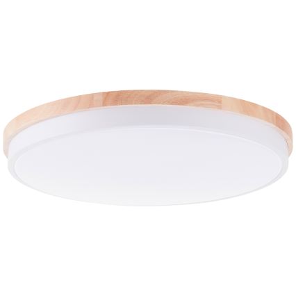 Brilliant - LED Dimmable ceiling light BAARLO LED/36W/230V 3000-6500K d. 50 cm white/rubber fig + remote control - FSC certified