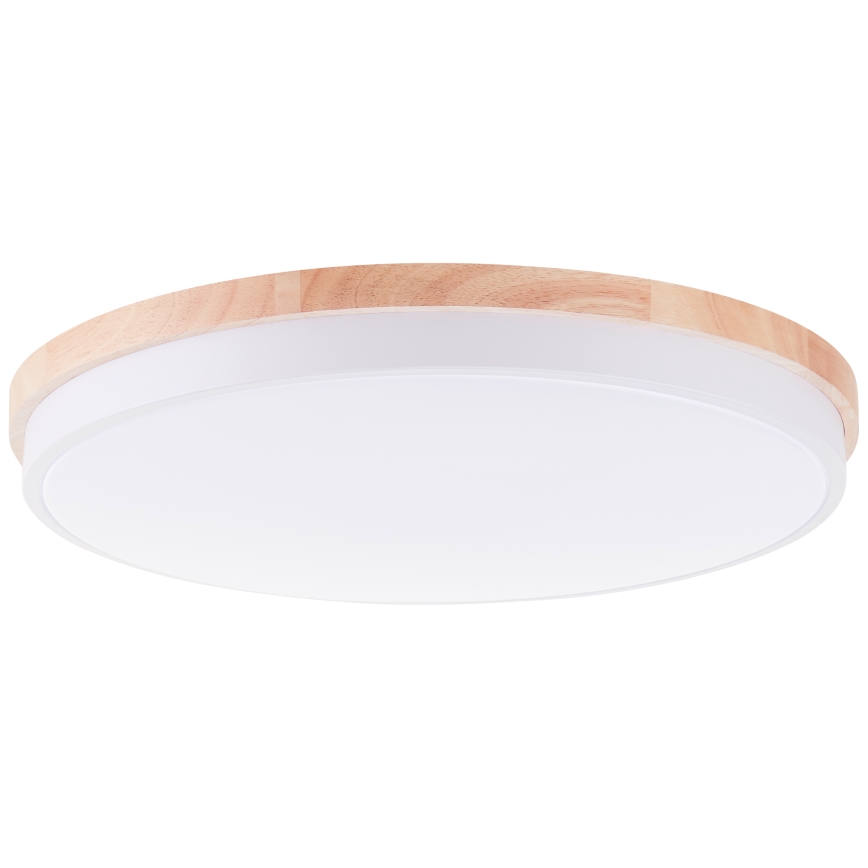 Brilliant - LED Dimmable ceiling light BAARLO LED/36W/230V 3000-6500K d. 50 cm white/rubber fig + remote control - FSC certified