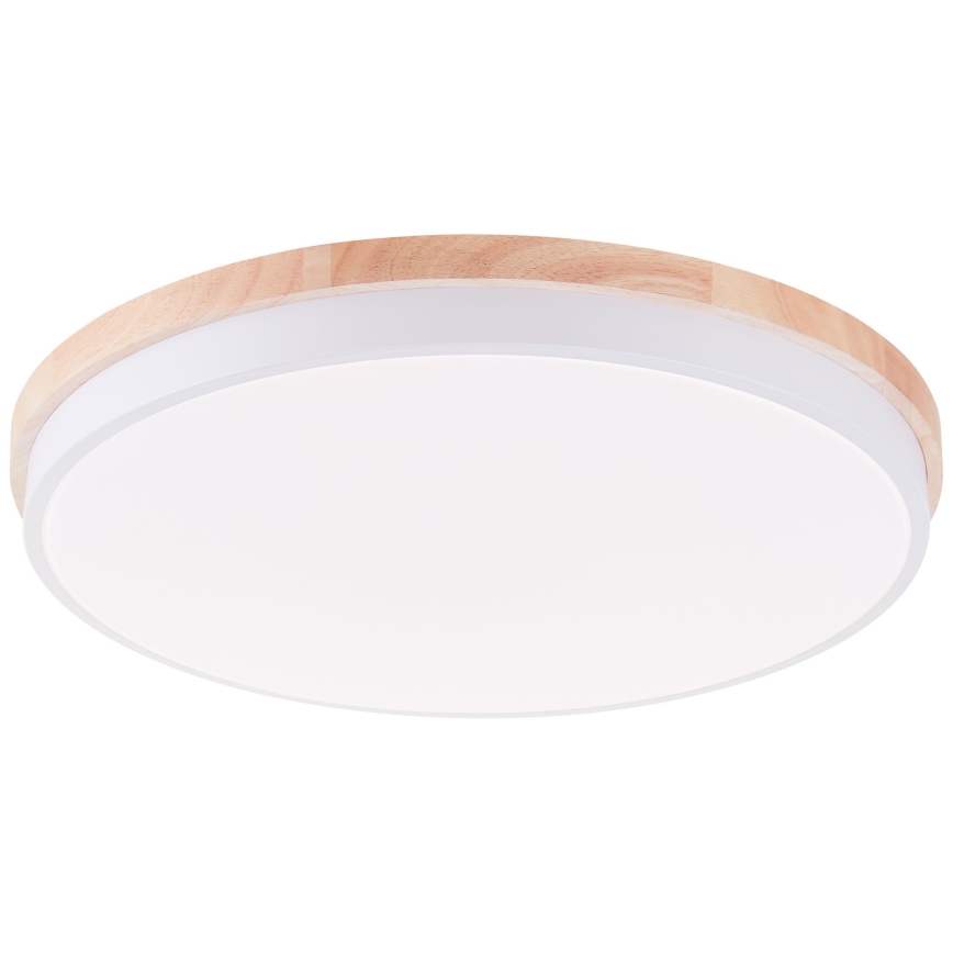 Brilliant - LED Dimmable ceiling light BAARLO LED/36W/230V 3000-6500K d. 50 cm white/rubber fig + remote control - FSC certified
