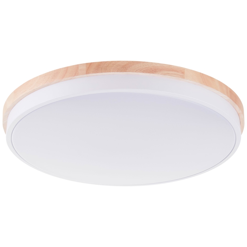 Brilliant - LED Dimmable ceiling light BAARLO LED/36W/230V 3000-6500K d. 50 cm white/rubber fig + remote control - FSC certified