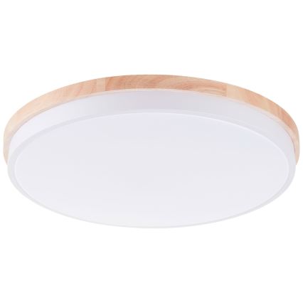 Brilliant - LED Dimmable ceiling light BAARLO LED/36W/230V 3000-6500K d. 50 cm white/rubber fig + remote control - FSC certified