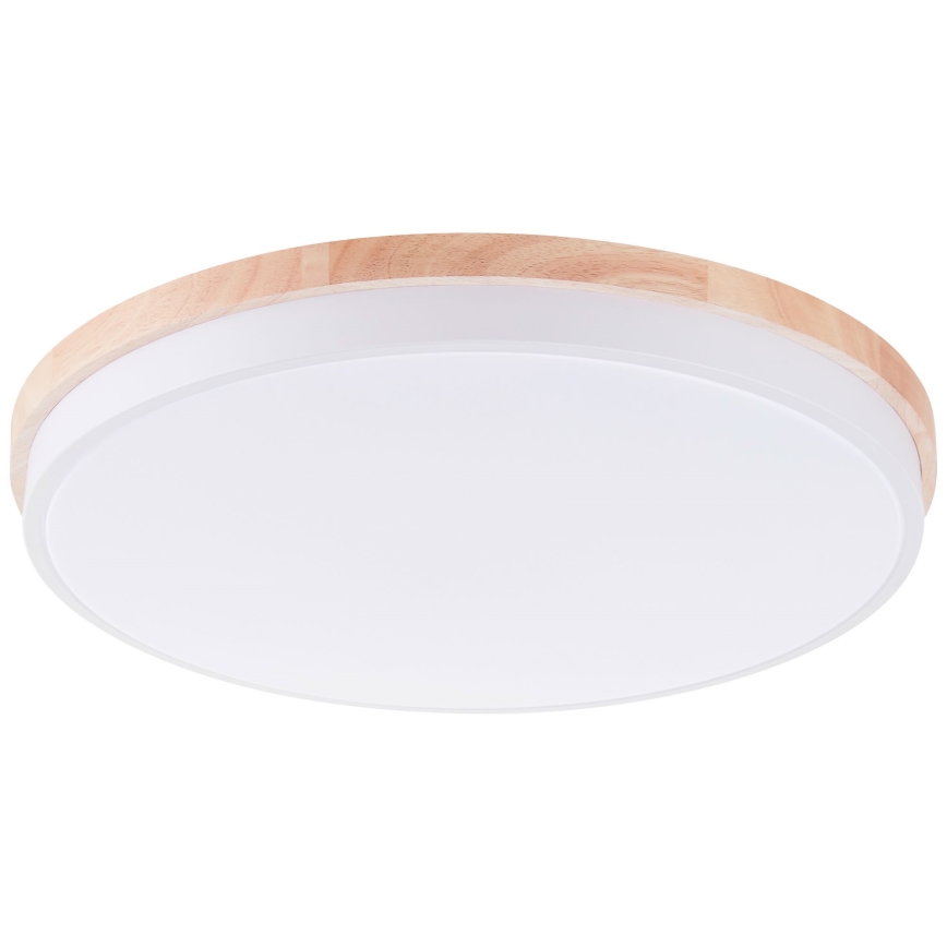 Brilliant - LED Dimmable ceiling light BAARLO LED/36W/230V 3000-6500K d. 50 cm white/rubber fig + remote control - FSC certified