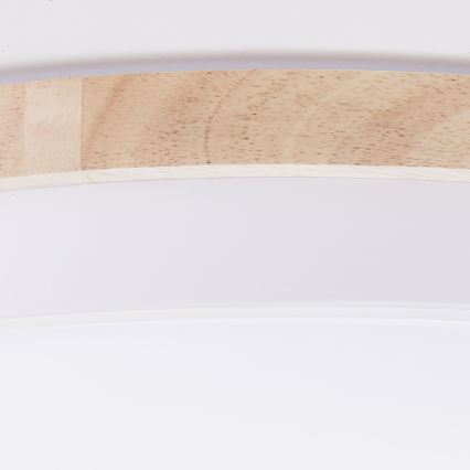 Brilliant - LED Dimmable ceiling light BAARLO LED/36W/230V 3000-6500K d. 50 cm white/rubber fig + remote control - FSC certified