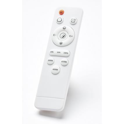Brilliant - LED Dimmable ceiling light BAARLO LED/36W/230V 3000-6500K d. 50 cm white/rubber fig + remote control - FSC certified