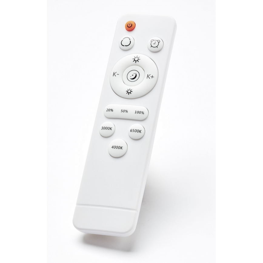 Brilliant - LED Dimmable ceiling light BAARLO LED/36W/230V 3000-6500K d. 50 cm white/rubber fig + remote control - FSC certified