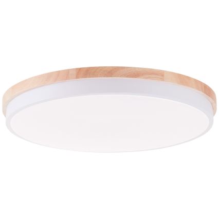 Brilliant - LED Dimmable ceiling light BAARLO LED/36W/230V 3000-6500K d. 50 cm white/rubber fig + remote control