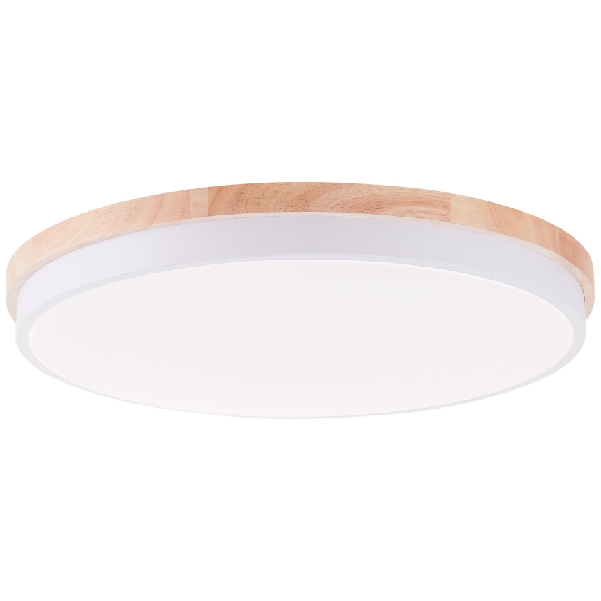Brilliant - LED Dimmable ceiling light BAARLO LED/36W/230V 3000-6500K d. 50 cm white/rubber fig + remote control