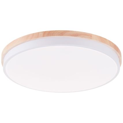 Brilliant - LED Dimmable ceiling light BAARLO LED/36W/230V 3000-6500K d. 50 cm white/rubber fig + remote control