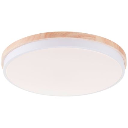 Brilliant - LED Dimmable ceiling light BAARLO LED/36W/230V 3000-6500K d. 50 cm white/rubber fig + remote control