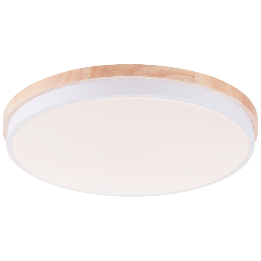 Brilliant - LED Dimmable ceiling light BAARLO LED/36W/230V 3000-6500K d. 50 cm white/rubber fig + remote control