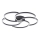 Brilliant - LED Dimmable ceiling light FICO LED/32W/230V d. 57 cm black