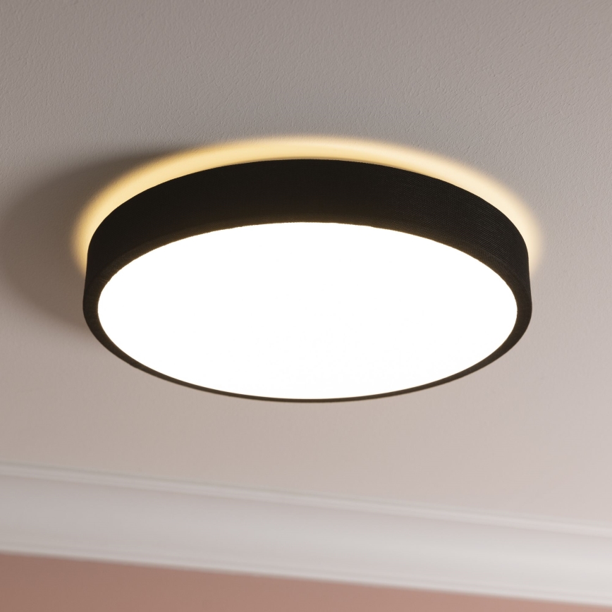 Brilliant - LED Dimmable ceiling light FILIZ LED/24W/230V d. 38,5 cm black