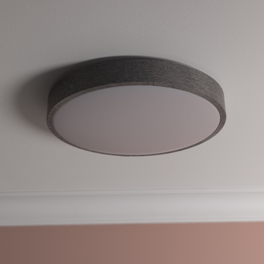 Brilliant - LED Dimmable ceiling light FILIZ LED/24W/230V d. 38,5 cm grey