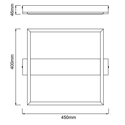 Brilliant - LED Dimmable ceiling light LONEOS LED/24W/230V 3000K 45x40 cm - FSC certified