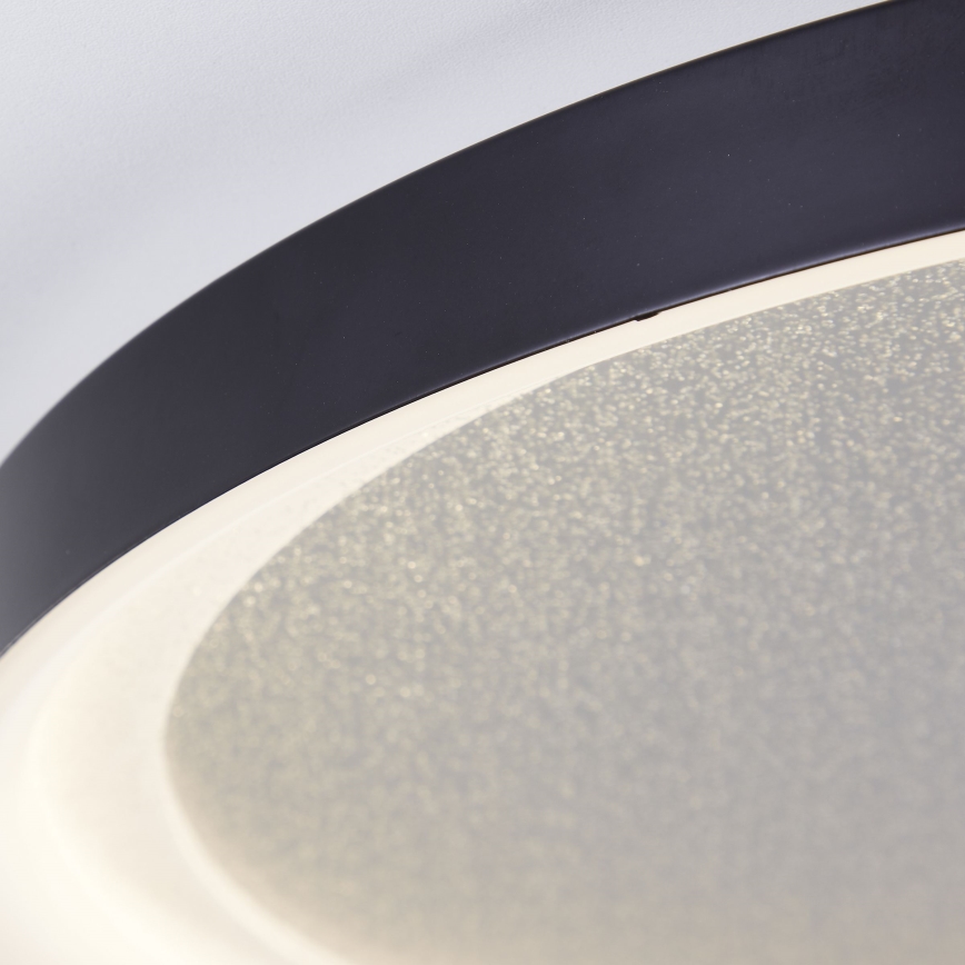 Brilliant - LED Dimmable ceiling light QUITO LED/30W/230V 3000K d. 42 cm black